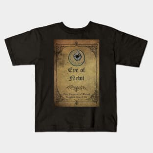 Eye of Newt Apothecary Ingredient Bottle Label Kids T-Shirt